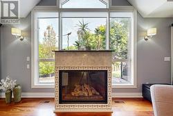 Great Room Palladium Window and Fireplace -