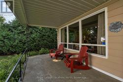Water side covered porch -