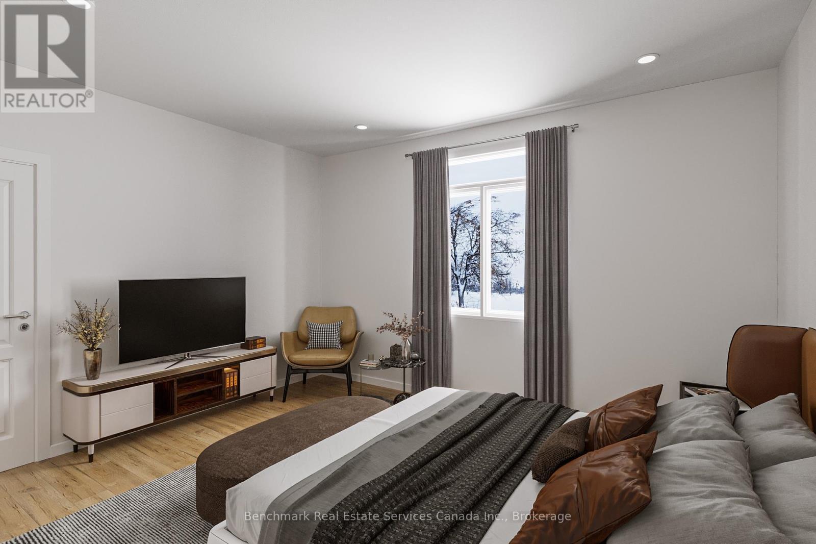 Virtually Staged - 60 Cavalier Crescent, Huron-Kinloss, ON - Indoor Photo Showing Bedroom