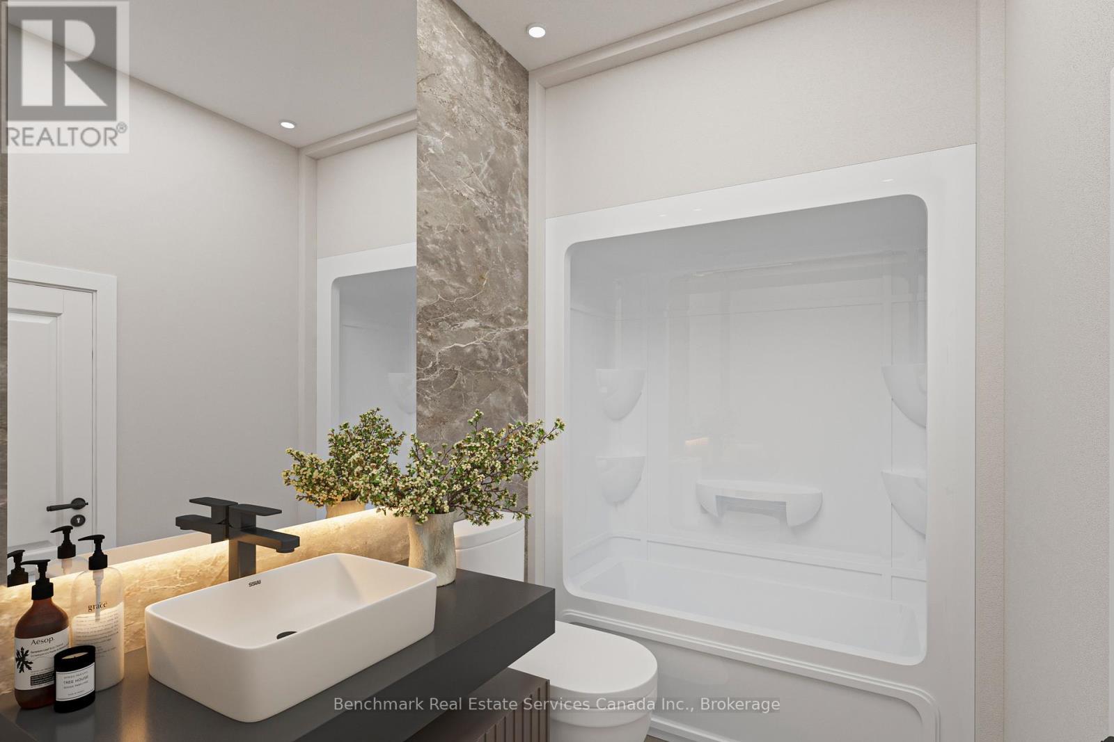 Virtually Staged - 60 Cavalier Crescent, Huron-Kinloss, ON - Indoor Photo Showing Bathroom