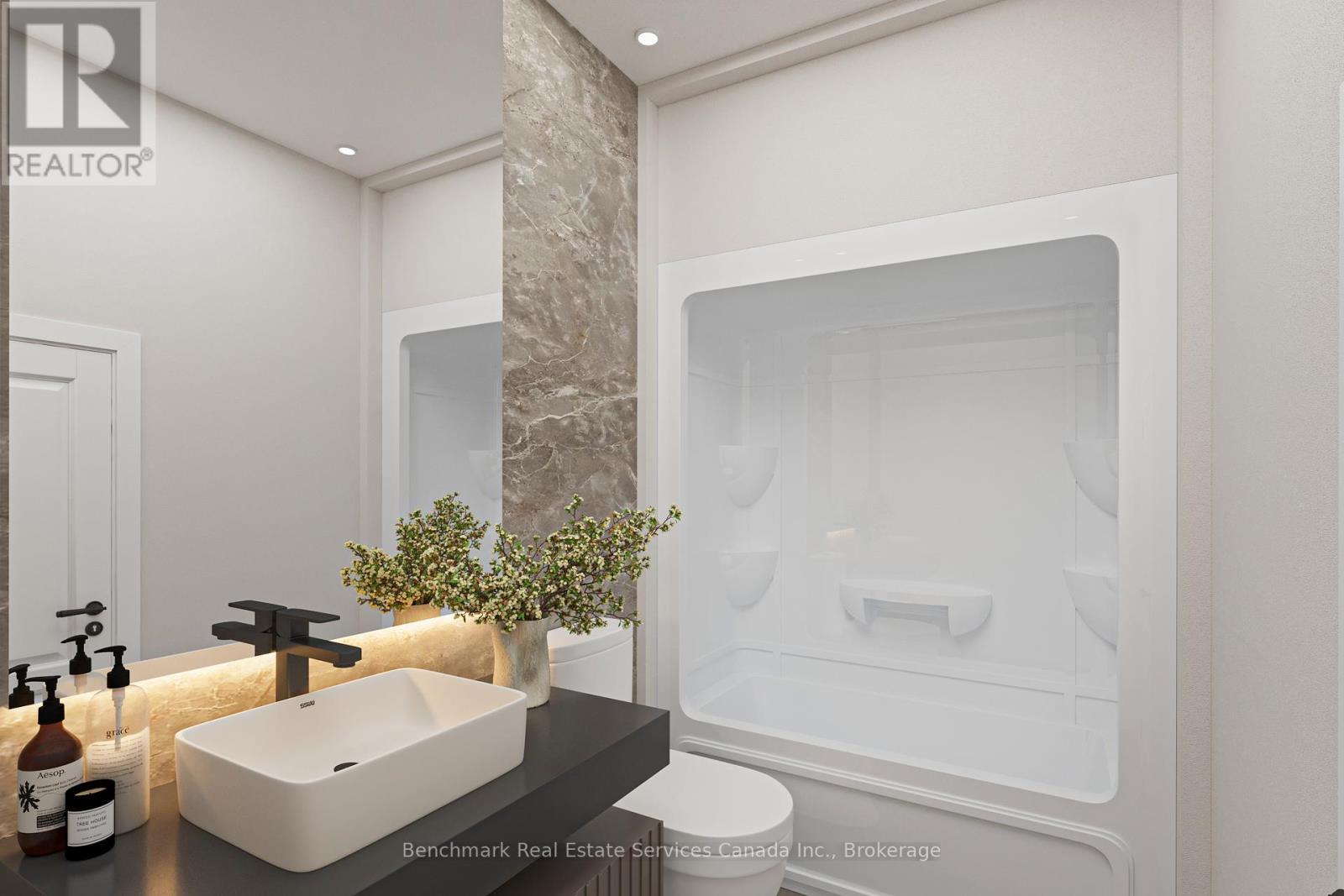 Virtually Staged - 62 Cavalier Crescent, Huron-Kinloss, ON - Indoor Photo Showing Bathroom