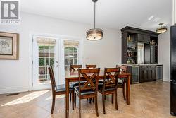 Large dining area off the kitchen walkout to deck -