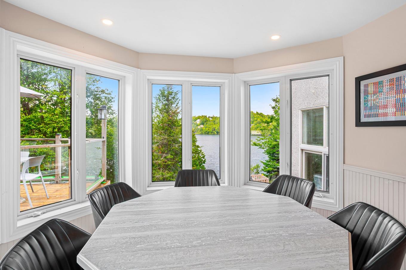 Dining room - 851 - 853 Ch. Morgan, Saint-Adolphe-D'Howard, QC - Indoor Photo Showing Dining Room