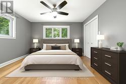 Virtually Staged Bedroom -