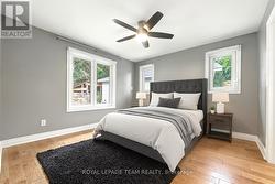 Virtually staged bedroom -