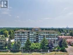 Aerial view of back of building -