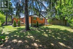 View of yard with a deck -