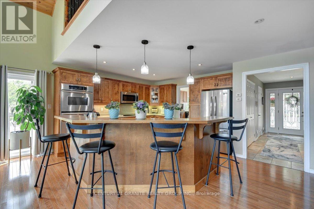 183 Fell Road, Hastings Highlands (Herschel Ward), ON - Indoor Photo Showing Kitchen With Stainless Steel Kitchen With Upgraded Kitchen