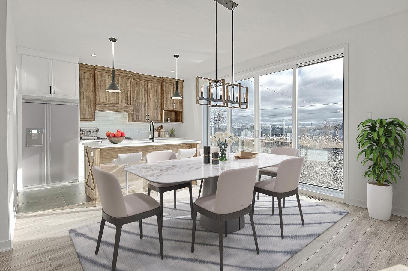 Dining room - Rue Du Quai, Saint-Louis-De-Gonzague, QC - Indoor Photo Showing Dining Room