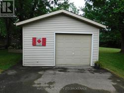 Front view of garage -