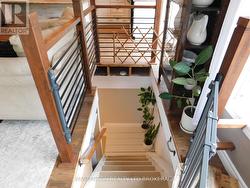 Stairs from upper floor to lower level -