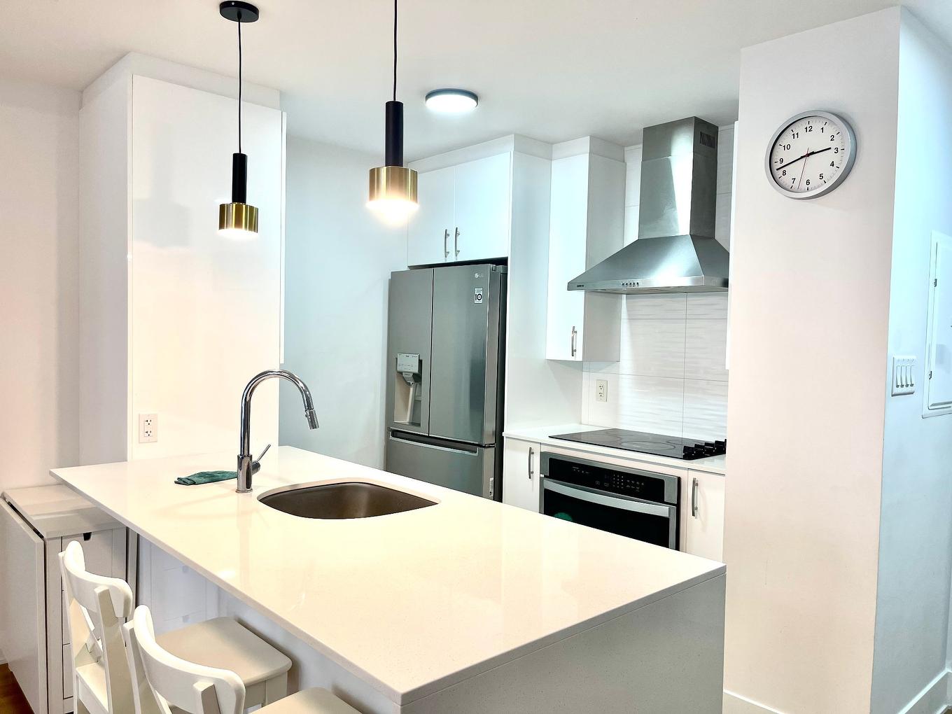 Cuisine - 211-3950 Rue Sherbrooke E., Montréal (Mercier/Hochelaga-Maisonneuve), QC - Indoor Photo Showing Kitchen With Upgraded Kitchen