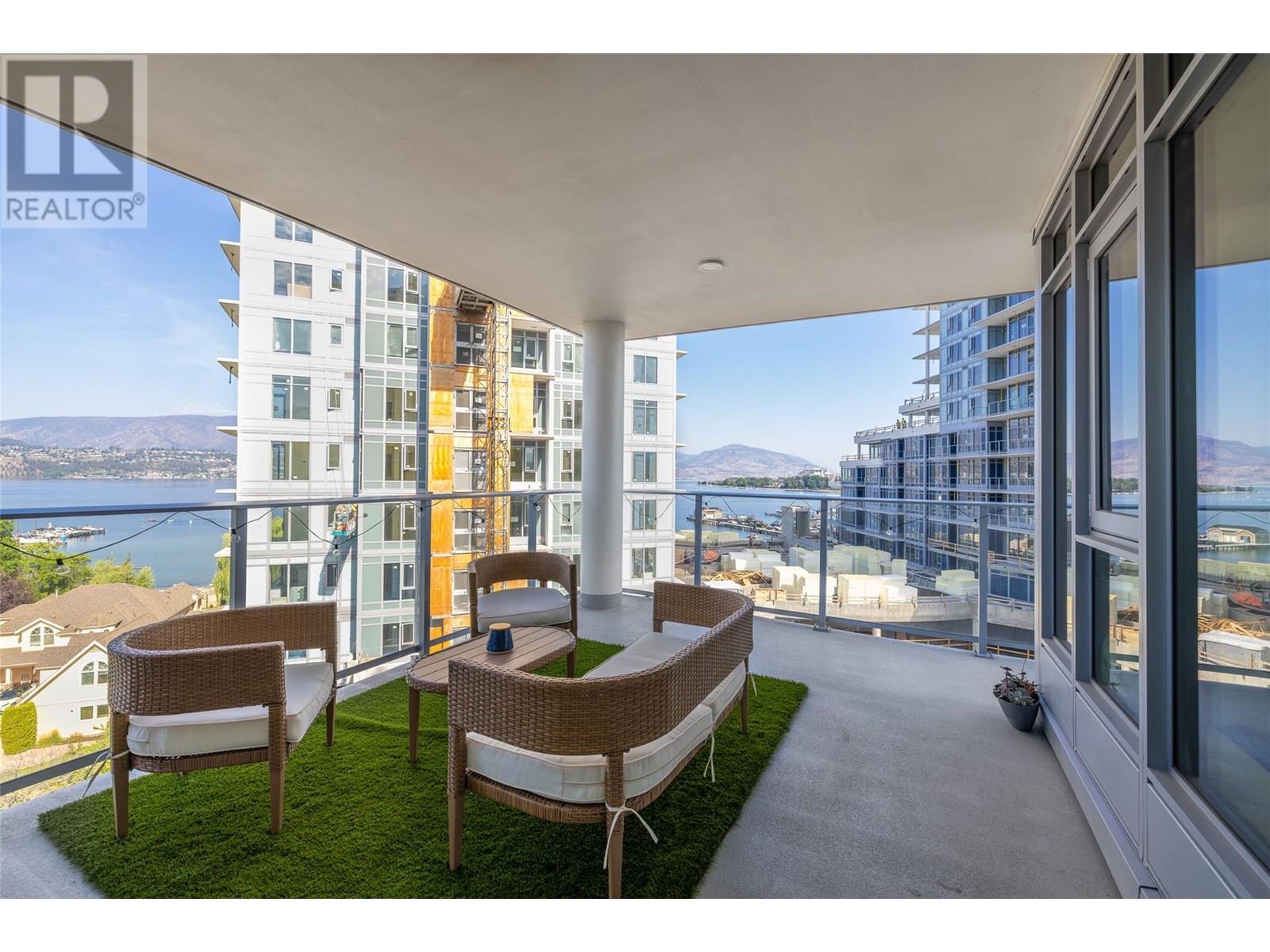 3699 Capozzi Road Unit# 811, Kelowna, BC - Outdoor With Body Of Water With Balcony With Exterior