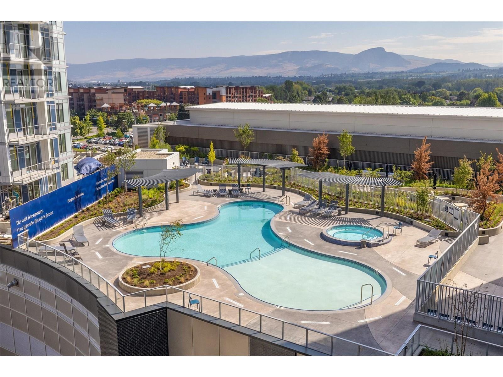 3699 Capozzi Road Unit# 811, Kelowna, BC - Outdoor With In Ground Pool With View