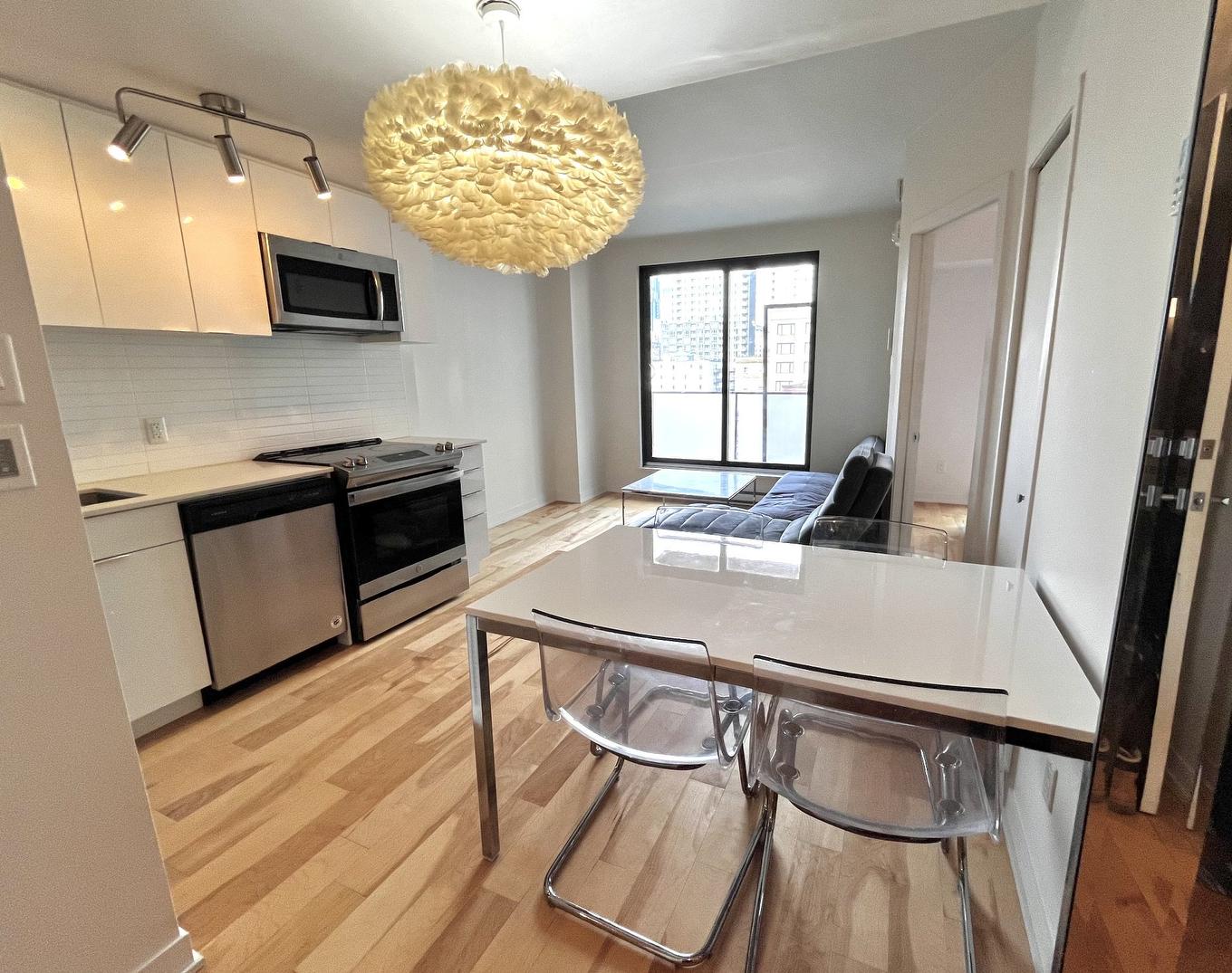 Dining room - 603-1182 Rue Crescent, Montréal (Ville-Marie), QC - Indoor