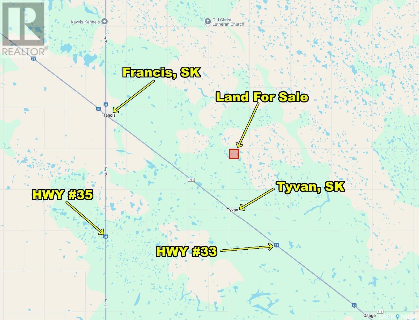 Tyvan Quarter, Francis Rm No. 127, SK