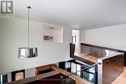 Bridge walkway to 2nd floor -