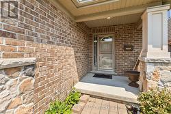 Brick and Stone wall at the entrance. -