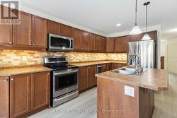 Nice tiles back splash. -