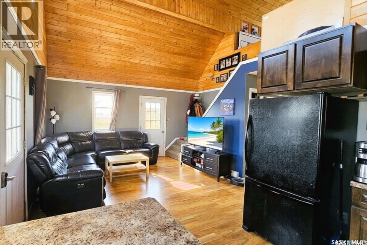 9 Bouchard Lane, Invergordon Rm No. 430, SK - Indoor Photo Showing Living Room With Fireplace