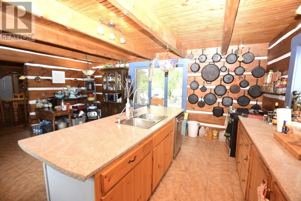 4517 Highway 17, Spragge, ON - Indoor Photo Showing Kitchen With Double Sink