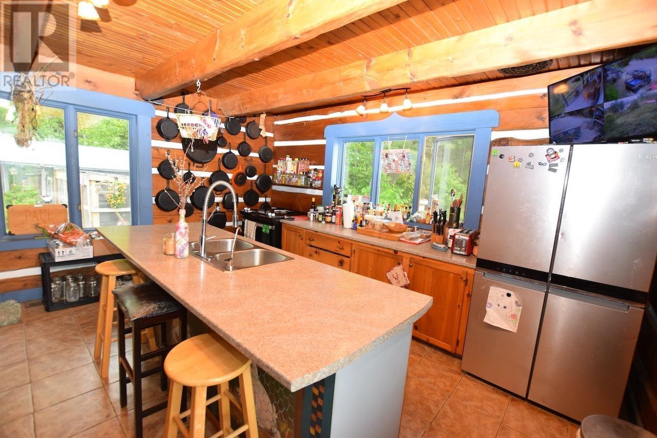 4517 Highway 17, Spragge, ON - Indoor Photo Showing Kitchen With Double Sink