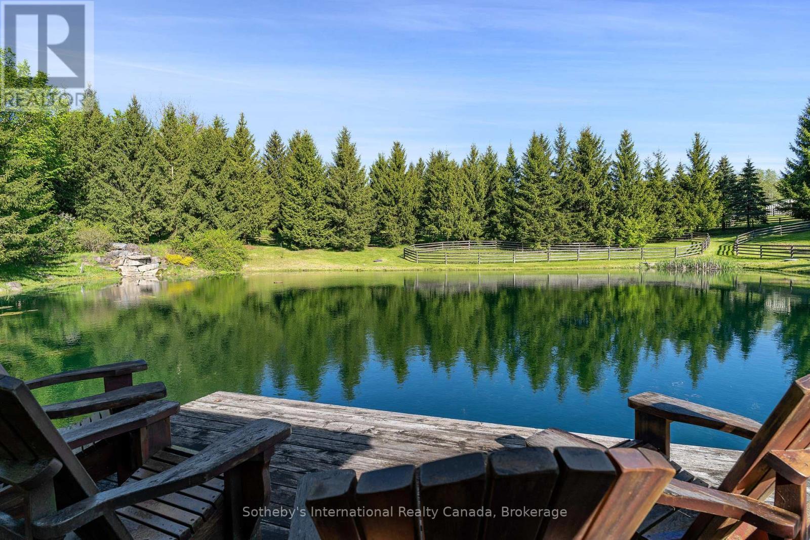 Views to swimming pond - 12800 8Th Concession, King (Nobleton), ON