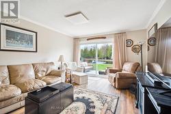 Overlooks the backyard -