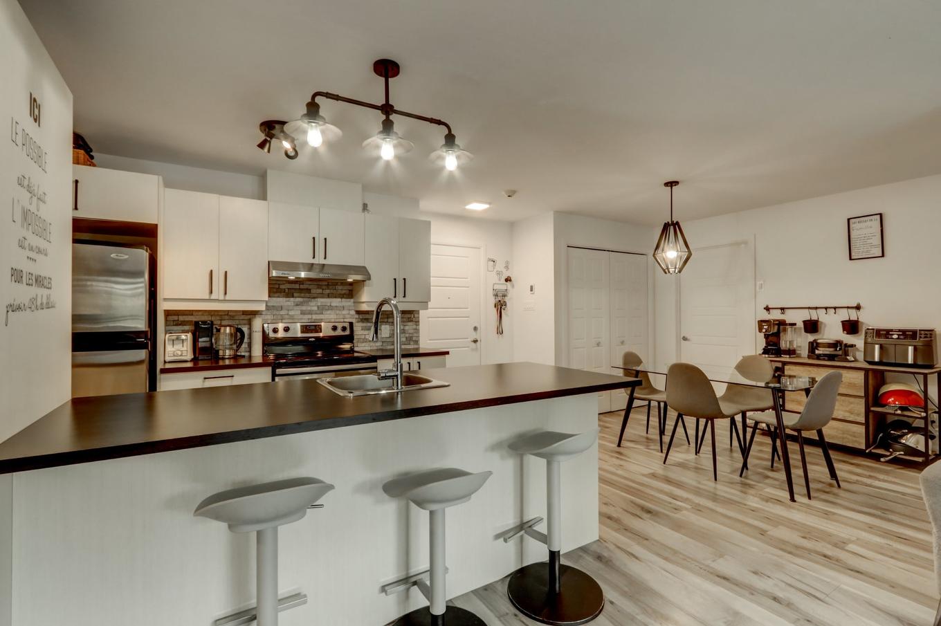 Cuisine - 106-2300 Rue De La Traversée, Saint-Jérôme, QC - Indoor Photo Showing Kitchen With Double Sink