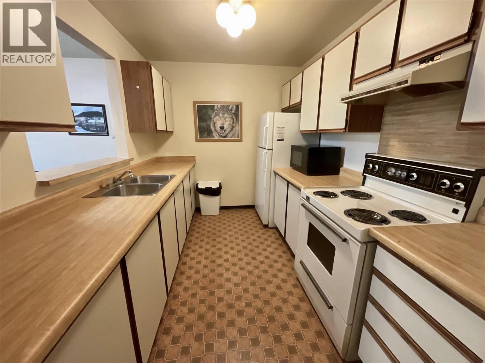 195 Chamberlain Crescent Unit# 113, Tumbler Ridge, BC - Indoor Photo Showing Kitchen With Double Sink