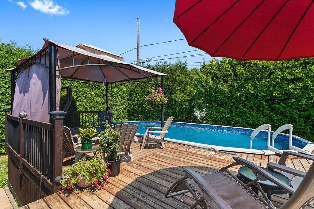 Piscine - 62 Rue Norval-Jones, Gatineau (Aylmer), QC - Outdoor With Above Ground Pool With Deck Patio Veranda