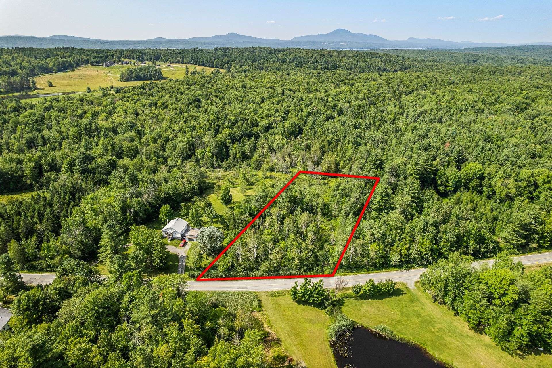 Photo aérienne - Ch. Tétreault, Magog, QC