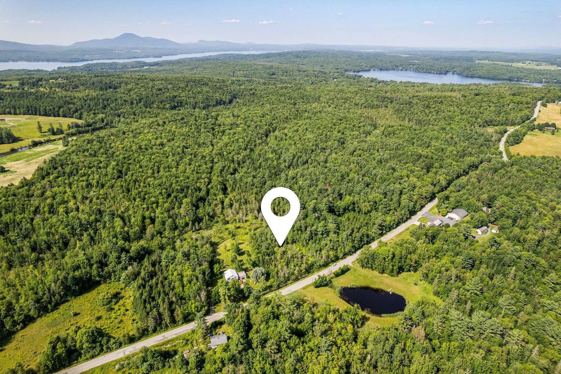 Photo aérienne - Ch. Tétreault, Magog, QC