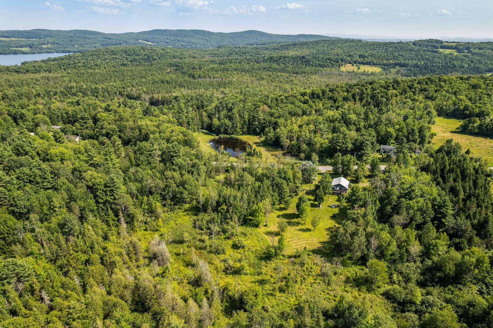 Photo aérienne - Ch. Tétreault, Magog, QC