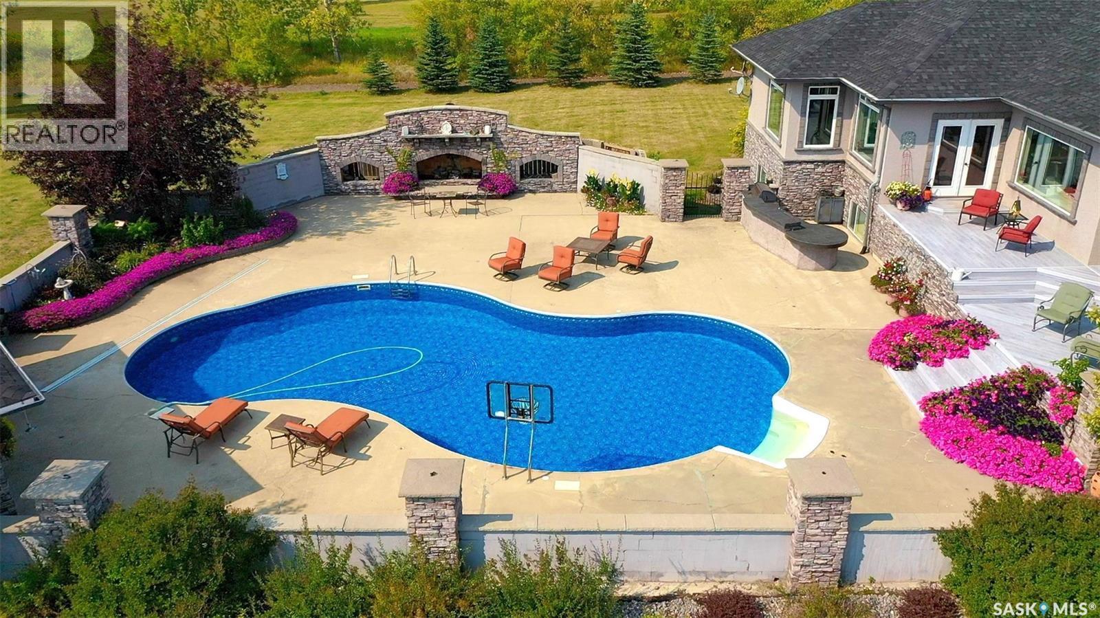 Seeman Acreage, Estevan Rm No. 5, SK - Outdoor With In Ground Pool With Deck Patio Veranda