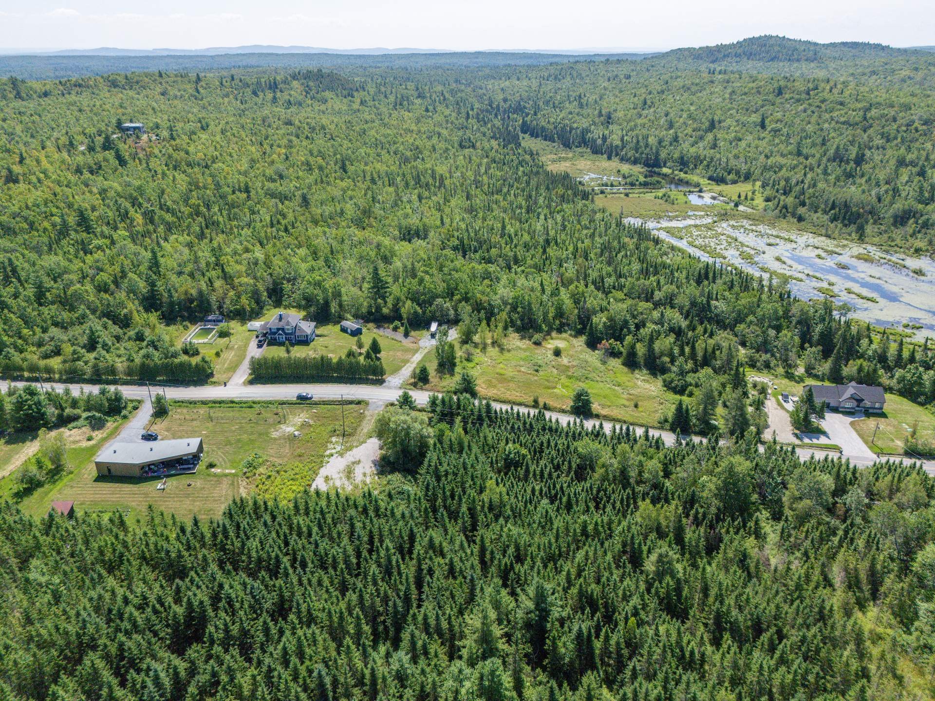 Aerial View - Ch. Bouffard, Saint-Denis-De-Brompton, QC