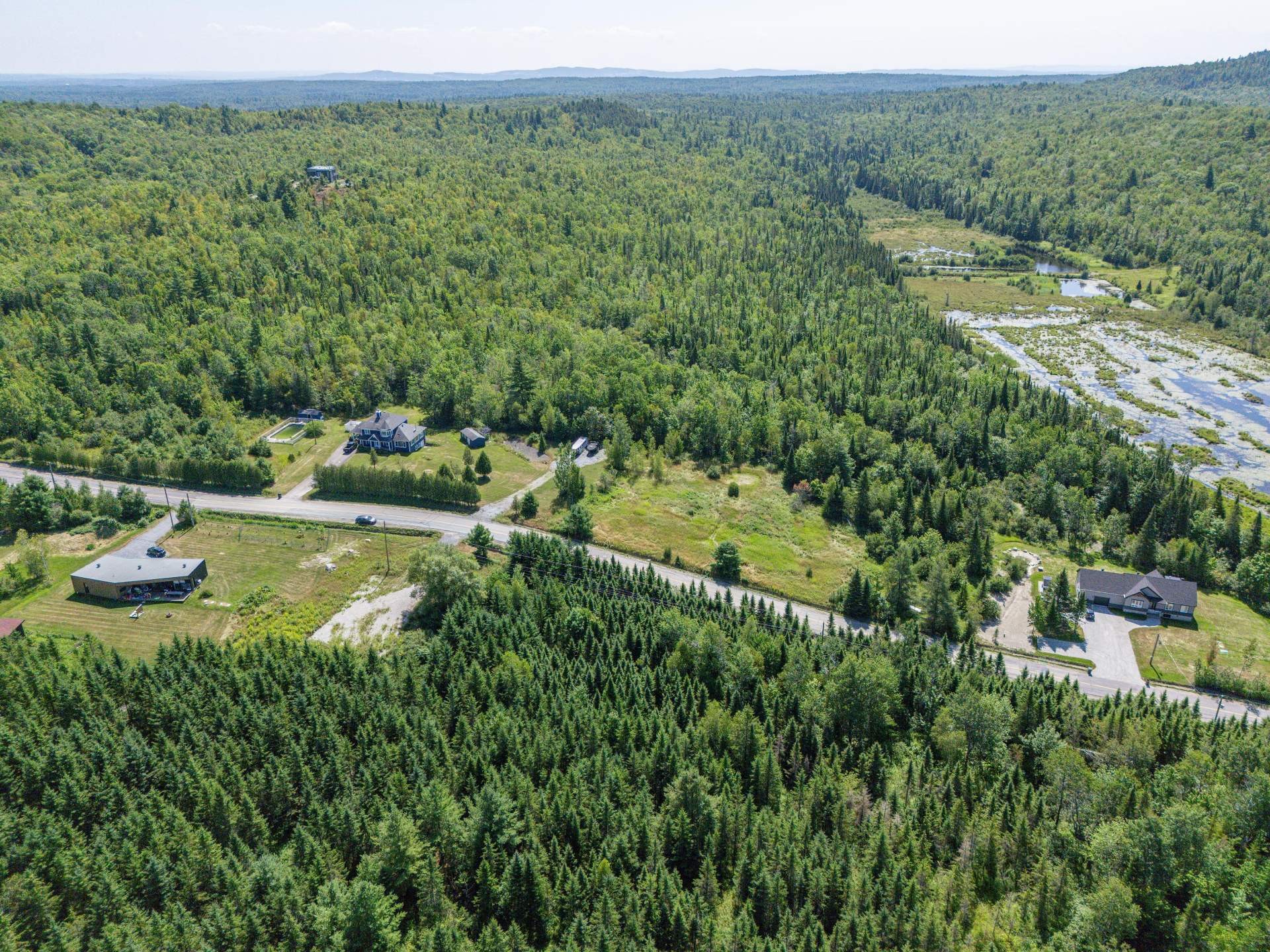 Aerial View - Ch. Bouffard, Saint-Denis-De-Brompton, QC