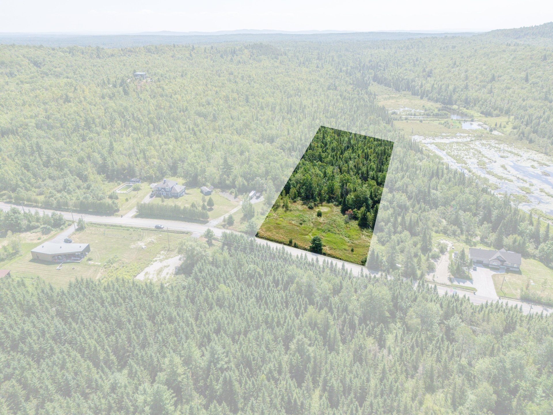 Aerial View - Ch. Bouffard, Saint-Denis-De-Brompton, QC