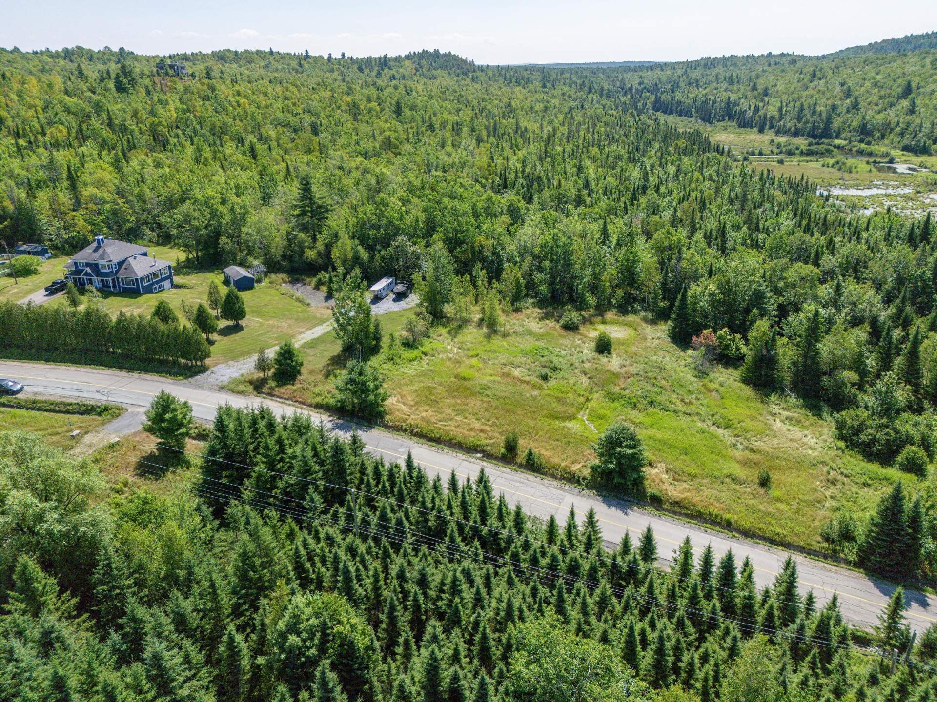 Aerial View - Ch. Bouffard, Saint-Denis-De-Brompton, QC