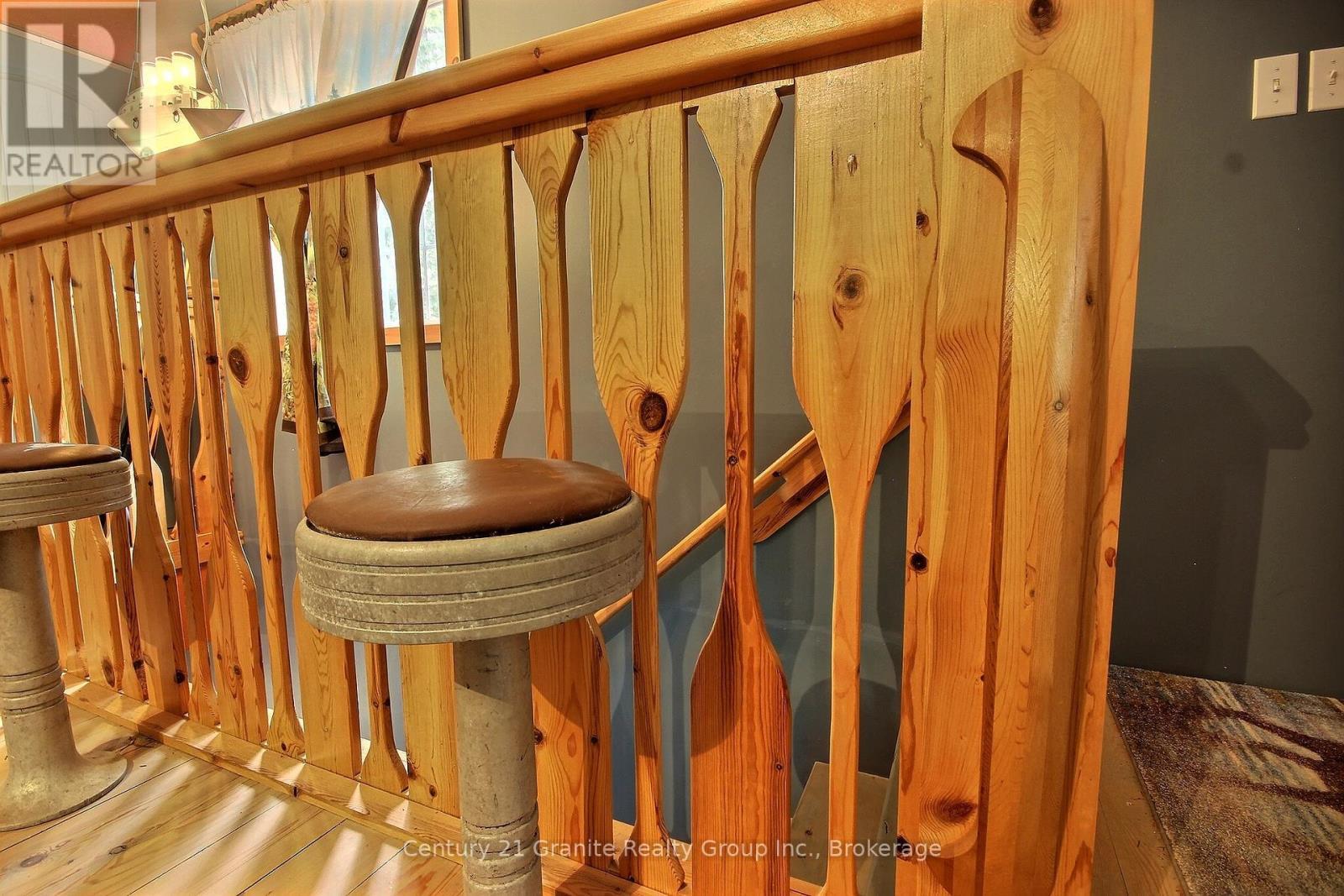 Paddle Railing and Canoe Baluster - 1082 Green Lake Road, Algonquin Highlands (Stanhope), ON - Indoor Photo Showing Other Room