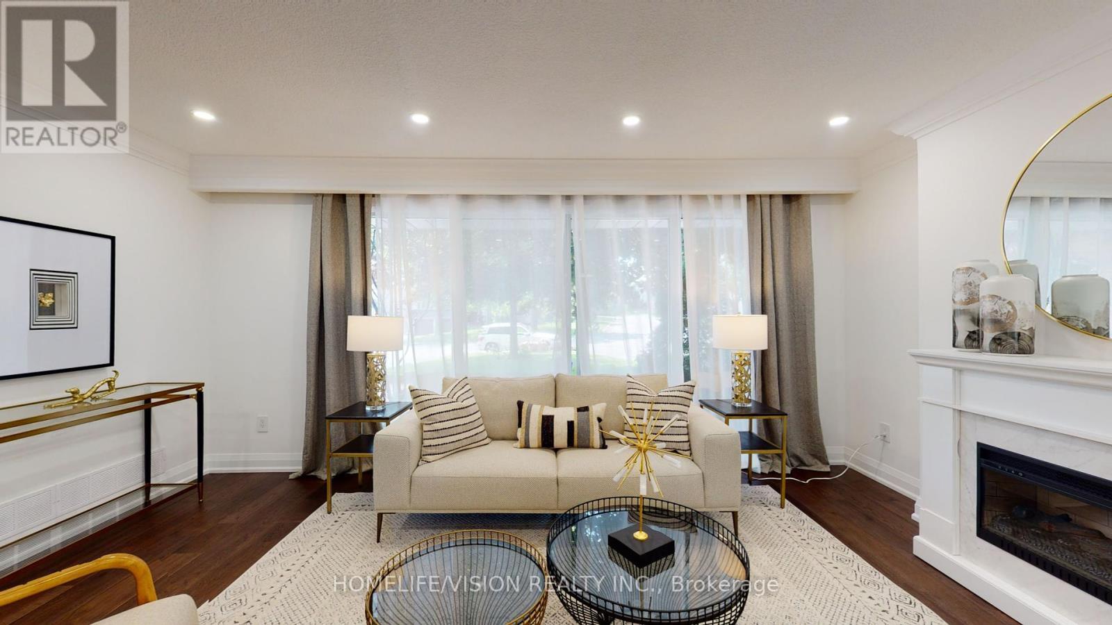 12 Flaremore Crescent, Toronto, ON - Indoor Photo Showing Other Room With Fireplace