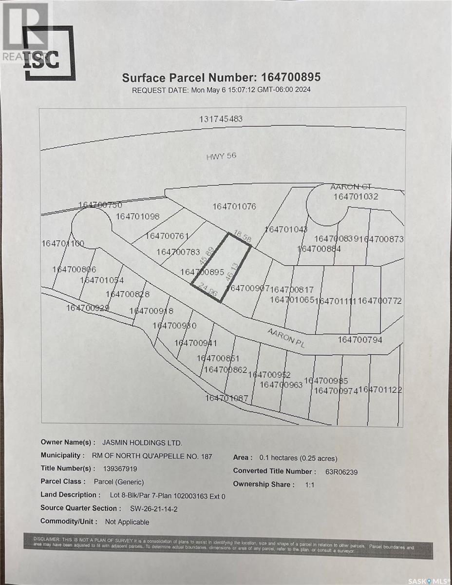 47 Aaron Drive, North Qu'Appelle Rm No. 187, SK