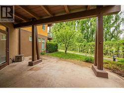 Private covered patio -