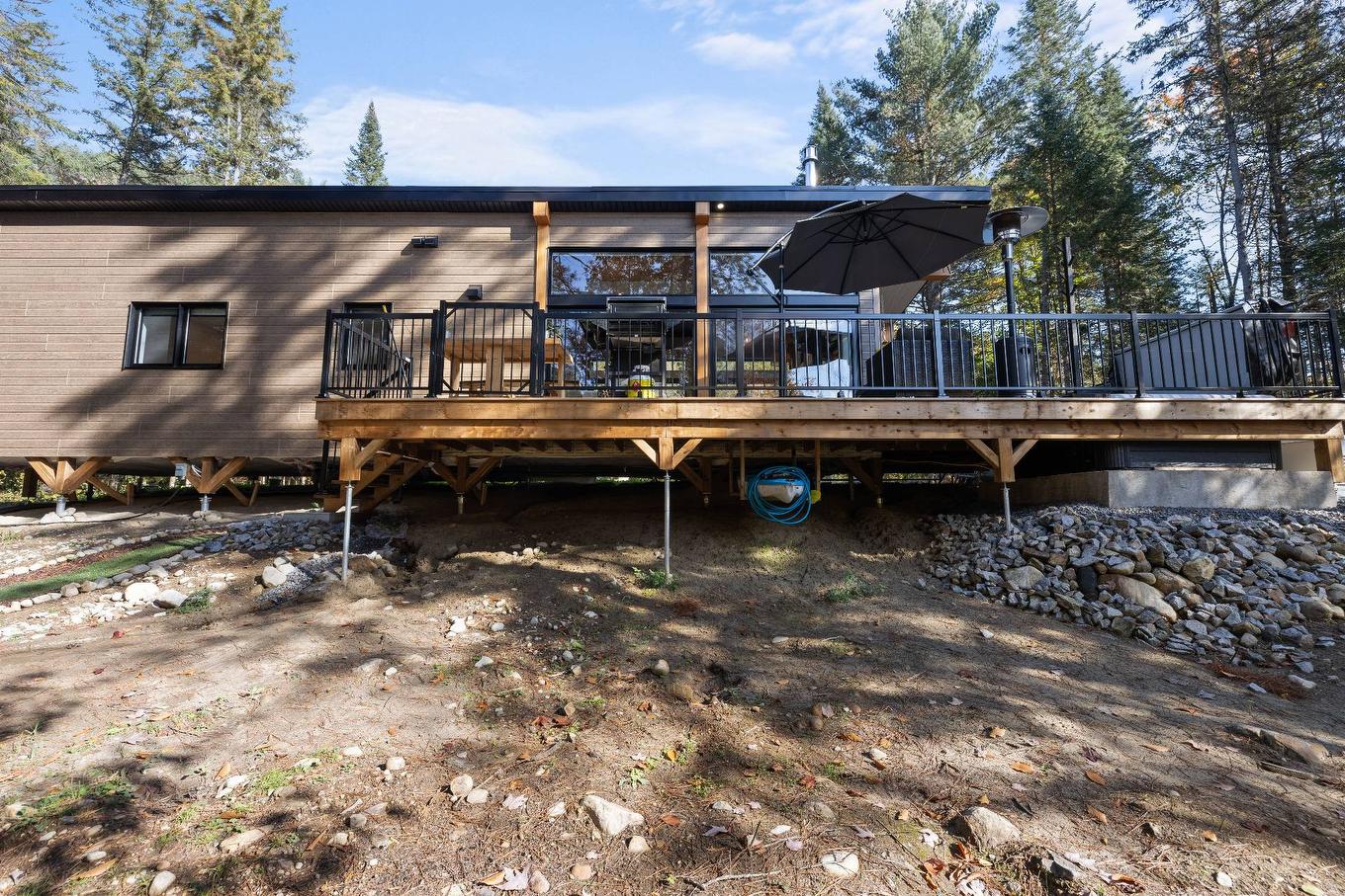 Back facade - 50 Rue Des Cougars, Saint-Côme, QC - Outdoor With Deck Patio Veranda