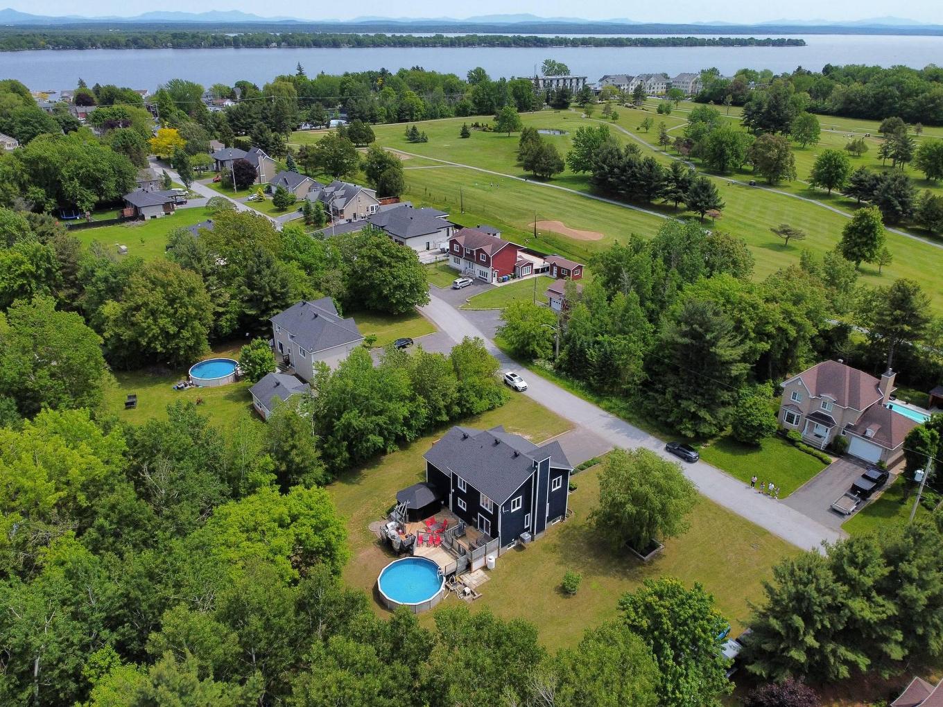 Aerial photo - 202 25E Rue O., Venise-En-Québec, QC - Outdoor With Body Of Water With View
