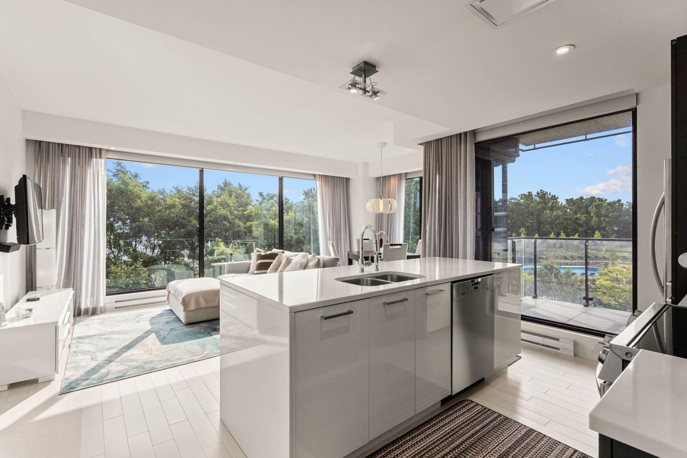 Vue d'ensemble - 303-299 Rue De La Rotonde, Montréal (Verdun/Île-Des-Soeurs), QC - Indoor Photo Showing Kitchen With Double Sink