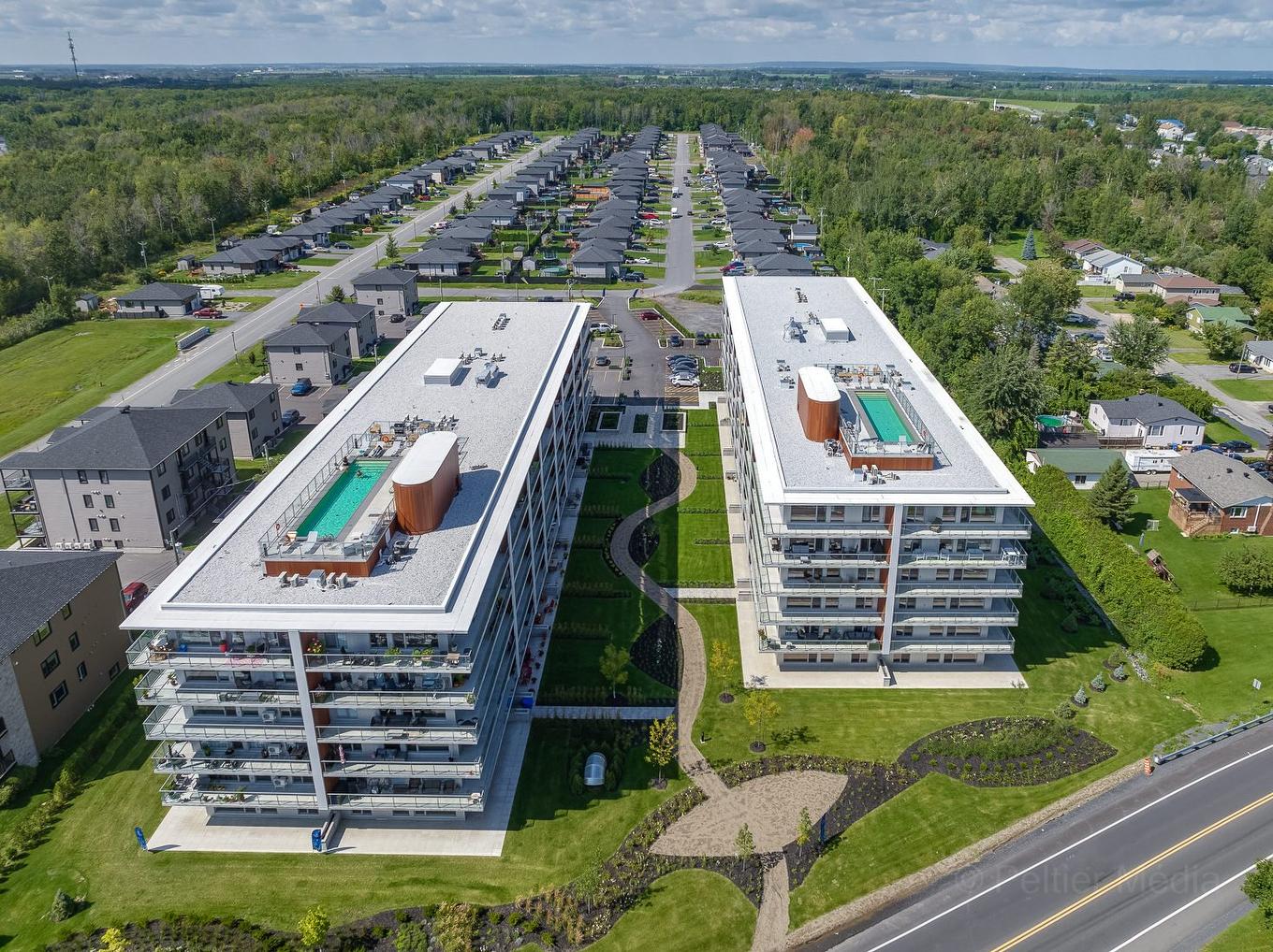 Photo aérienne - 316-170 Rue Principale, Saint-Zotique, QC - Outdoor With View