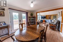 Dining room with French Doors to front deck -