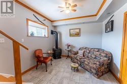 Rec Room with gas stove -