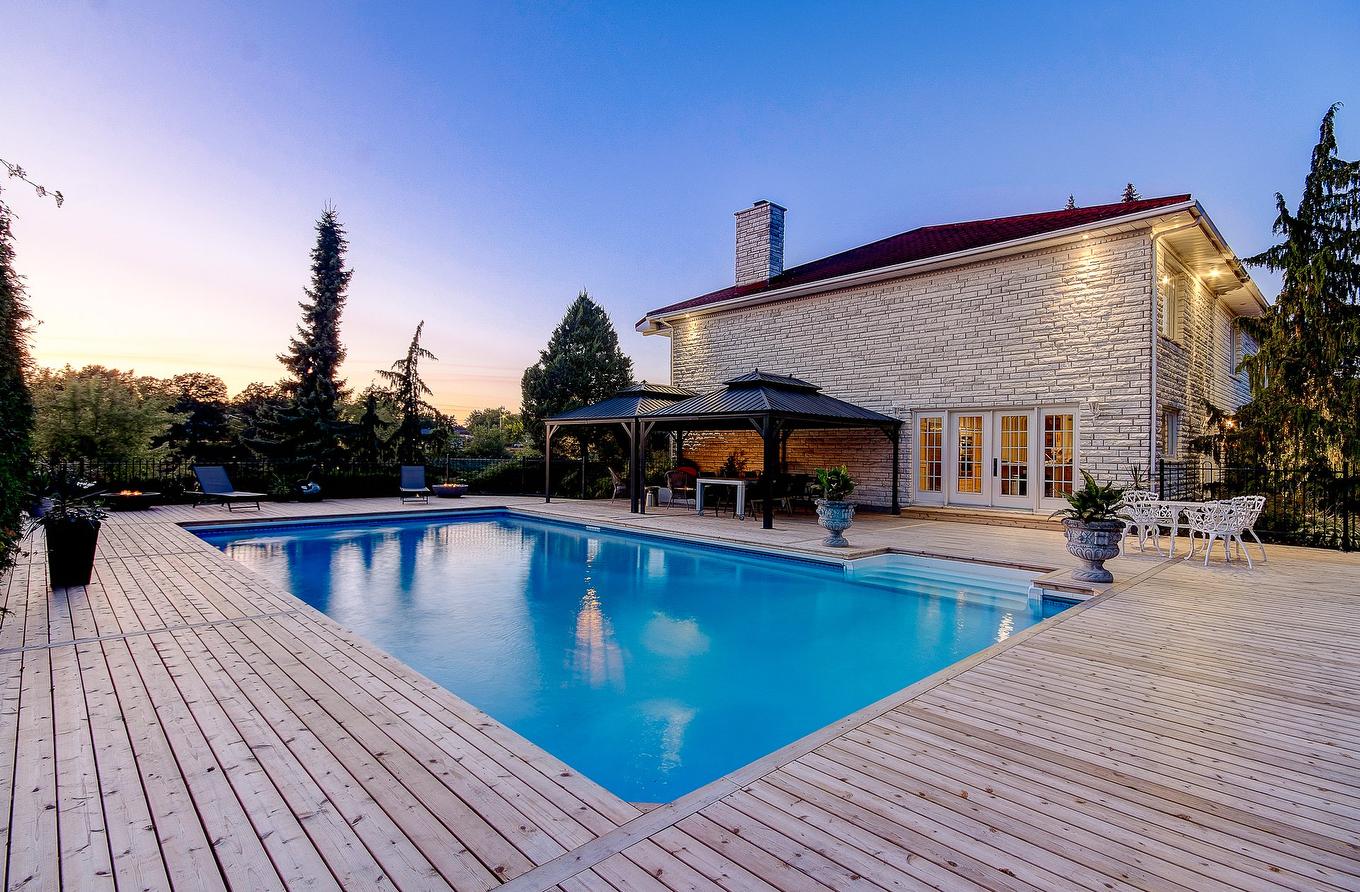 Pool - 1080 Rue Ste-Thérèse, Saint-Jean-Sur-Richelieu, QC - Outdoor With In Ground Pool With Deck Patio Veranda With Backyard